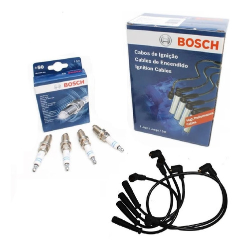 Kit Cables + 4 Bujias Bosch Renault 9 19 1.6