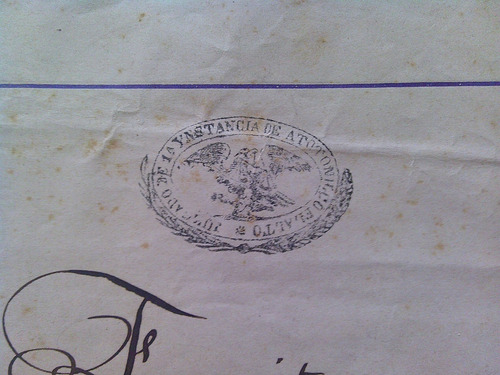 Antiguo Documento 1874 (Usado)