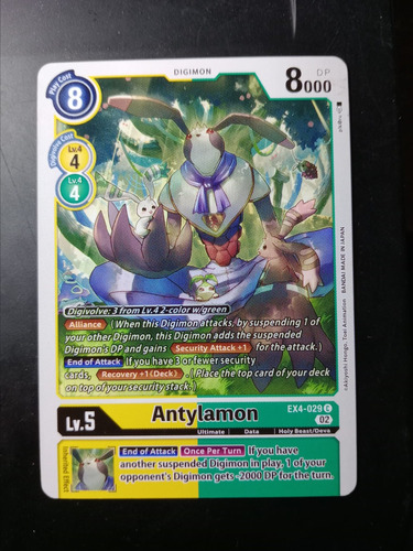 Antylamon - Ex4-029 - Alternative Being-carta Digimon Bandai