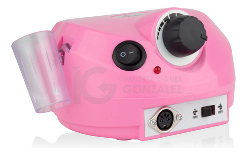Pulidor De Uñas Divitech® Drill Esmeril Para Manicure Y Pedicure Ideal Para Acrílico Esmalte En Gel 35000 Rpm 30w. Color Rosa