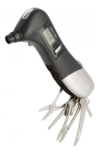 Medidor Digital De Pressão P/ Pneu C/ Led Domani Dt408