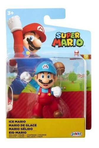 Ice Mario Mini Figura 6cm World Of Nintendo Super Mario