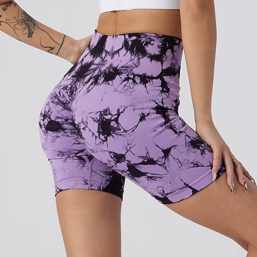 Short Deportivo Push Up Tie Dye Push Licra Alta Calidad