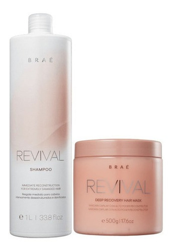 Braé Revival Kit Resgate Imediato Shampoo 1l E Máscara Ofert