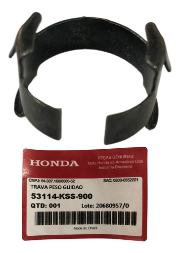 Trava Peso Guidao Biz 125 2006 A 2017 Original Honda