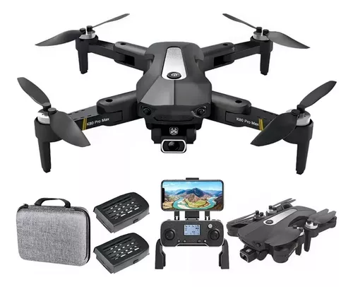Drone Con Cámara Profesional 8k A Control Remoto Eo Safe Imports Esi.5420  Color Negro