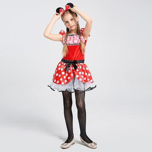 Disfraz De Minnie Mouse Para Niñas Fiestas Halloween