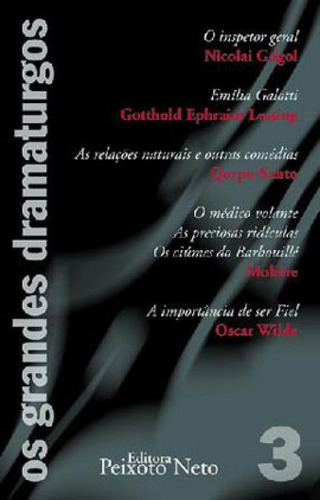 Box Os Grandes Dramaturgos Iii, De Wilde, Oscar. Editora Peixoto Neto, Capa Mole, Edição 1ª Edição - 2007
