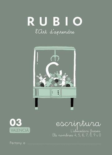 Escriptura Rubio 03 (valencià) (libro Original)