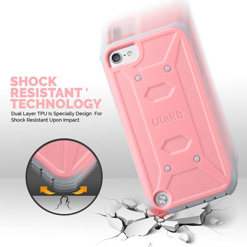 Imagen 3 de 7 de iPod Touch 5/6 Funda Impacto Sujetador Y Clip+envio Gratis