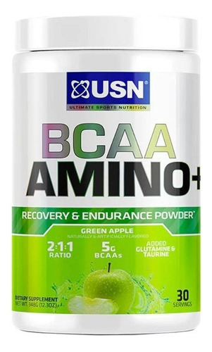 Bcaa Amino + - Usn - 30 Serv - Green Apple