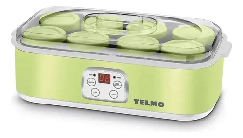 Yogurtera Yelmo máquina yogur fábrica 1,4 litros 8 jarros color verde