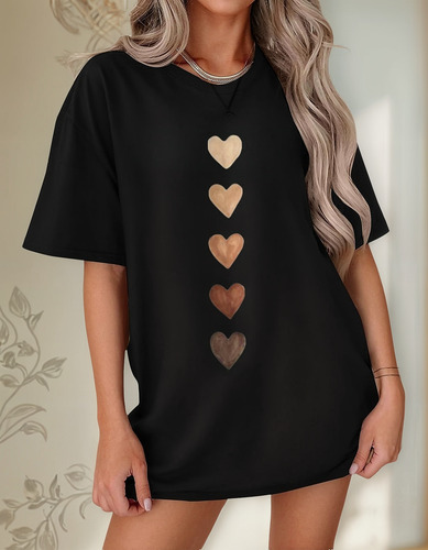 Playeras Mujer Deportiva Casual Cuello Redondo Manga Corta