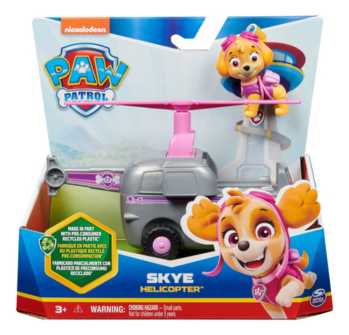 Paw Patrol 6069061 Vehículo Básico Sustentable Skye Color Ro Rosa