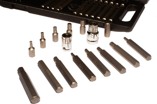 Juego 40 Piezas Puntas Torx Allen Multiestria Profesional