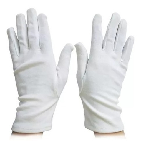 24 Piezas Guantes Dermatológicos Algodón 12 Pares