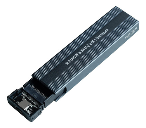 M.2 (ngff Y Nvme) 2 En 1 Ssd Adaptador De Carcasa Externa