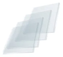 Comprar 4 Chapas acrílico 3mm cristal 2 19,5cmX24cm 2 37cmX34cm