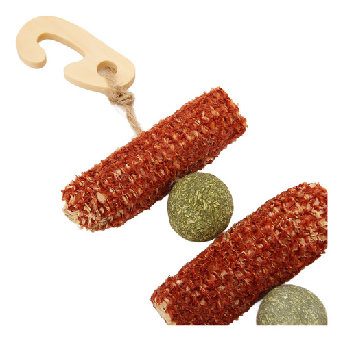 Pelota De Conejo Para Colgar, Masticar, 2 Ganchos, Rechinar