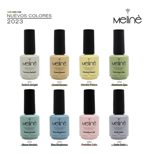Imagen 4 de 9 de Kit X6 Esmaltes Meliné Gel On-off Color Uñas Semipermanente