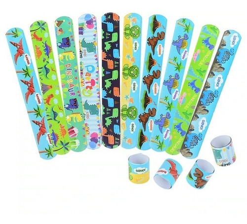 Pulsera Mágica Clap Para Niños Dinosaurios Pack 2 Unidades