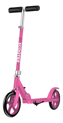 Scooter Clásico Dos Ruedas Adultos Niños Color Rosa