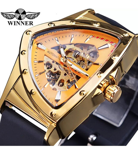 Reloj Mecánico Automático Con Esfera Triangular Para Hombre