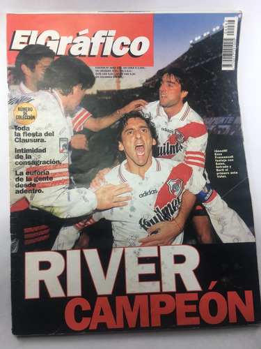 Revista El Grafico N° 4062 Año 1997 River Campeon