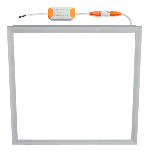 Panel Plafon Led 48w Fria Calida Embutir Cuadrado Interior Color Blanco
