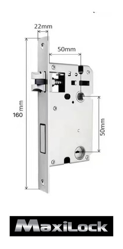 Imagen 8 de 9 de Cerradura Inteligente Maxilock Mxe 20807 - Backset 50
