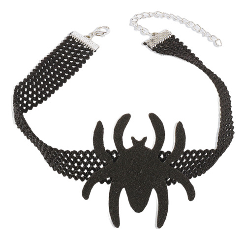Gargantilla De Encaje Gótico Araña Para Mujer Collar Choker