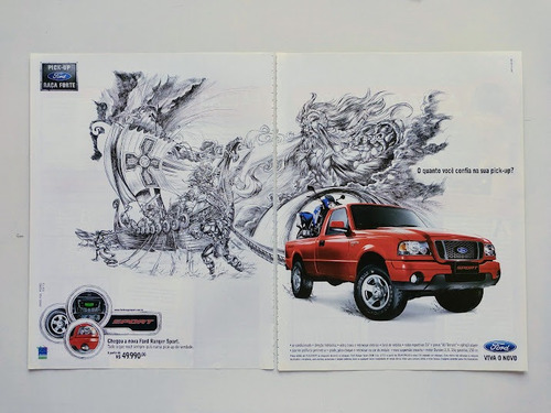 Ford Ranger Sport 2008 - Propaganda De Revista, Publicidade