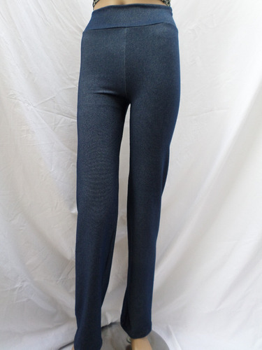 Imagen 7 de 10 de Pantalòn Recto Tipo Calza Tela Jean Elastizada
