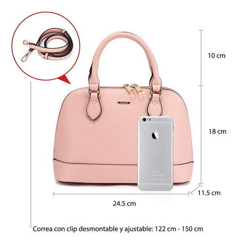 Bolsa Mujer Crossbody Bolso Pequeño Tipo Boston Lovevook