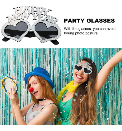Anteojos De Feliz Año Nuevo, 3 Unidades, Gafas De Fiesta De