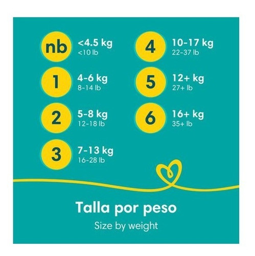 Pañal Pampers Swaddlers Et 2 X 84 - Unidad Género Sin género Tamaño Mediano (M)