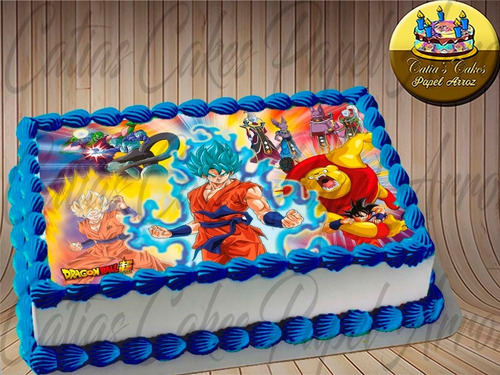 Dragon Ball Z Papel De Arroz Para Bolo Vários Modelos
