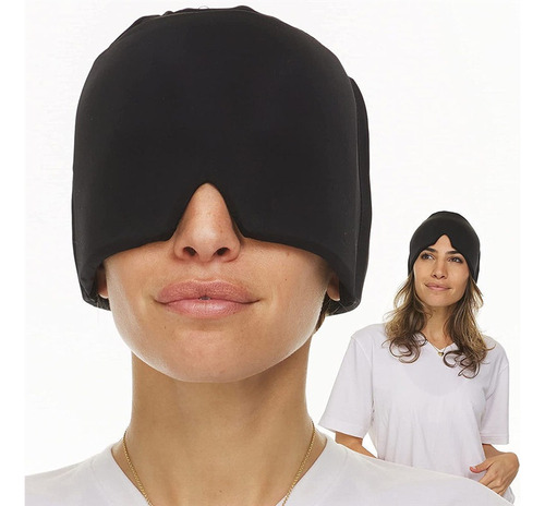 Venta de fundas de cabeza para tratamiento de migrañas frías y calientes, color negro