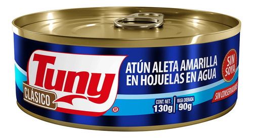 5 Pzs Tuny Atun En Agua Clasico 130gr