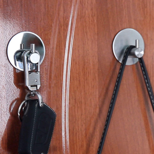 Ganchos Autoadhesivos Para Colgar En La Pared, De Acero Inox