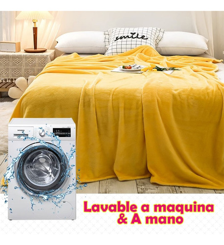 Manta Frazada Cobertores Aborregados Cobija King 180*210cm Beige Lisa