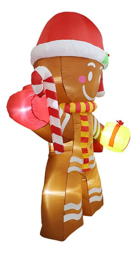S Hombre Jengibre Gigante De Decoración Navideña De 2,5 M