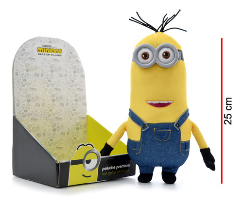 Imagen 1 de 7 de Peluche Minions 25cm Con Sonidos Personajes Phi Phi Toys