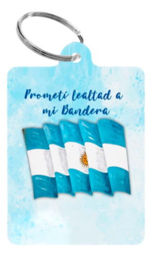 Llavero Sublimado Personalizado Jura Bandera #52