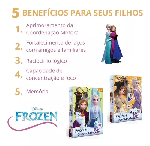 Jogo Quebra-cabeça 3d Princesas Disney 200 Peças, Br1315 +nf