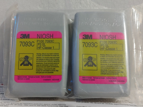 6 Pares De Filtros 3m 7093c P100