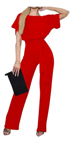 Jumpsuit rojo largo new arrivals