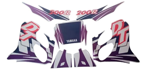 Jogo De Faixas Yamaha Dt 200r 1997 Branca Lbm