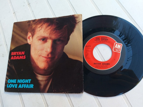 Bryan Adams One Night Love Affair Vinilo Simple 7' Usa 1985