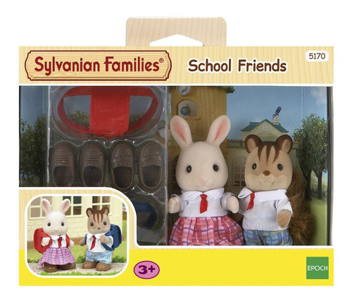 Sylvanian Families Set Amigos De Escuela Figuras + Ropa Ax ®